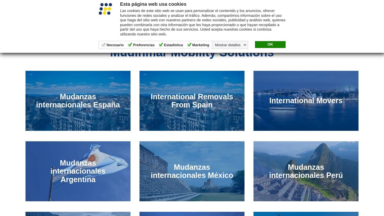 Mudinmar Mobility website screenshot