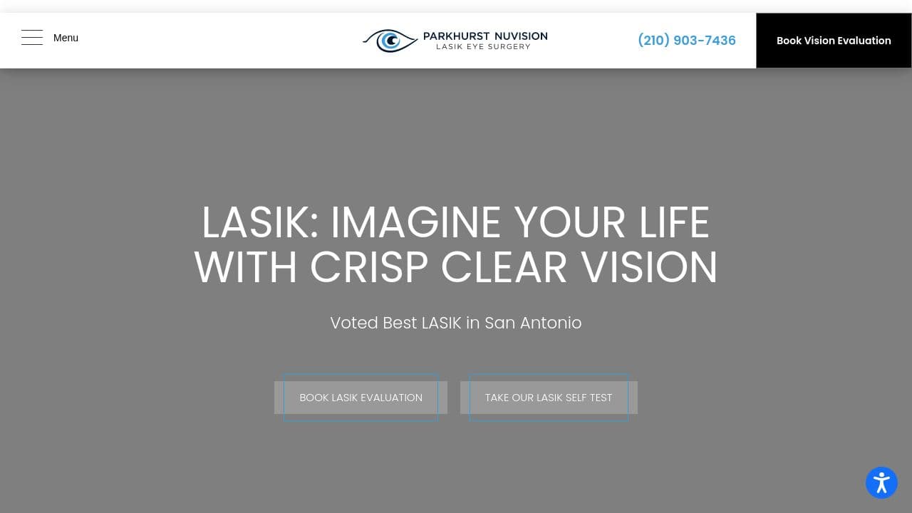 Parkhurst NuVision website screenshot