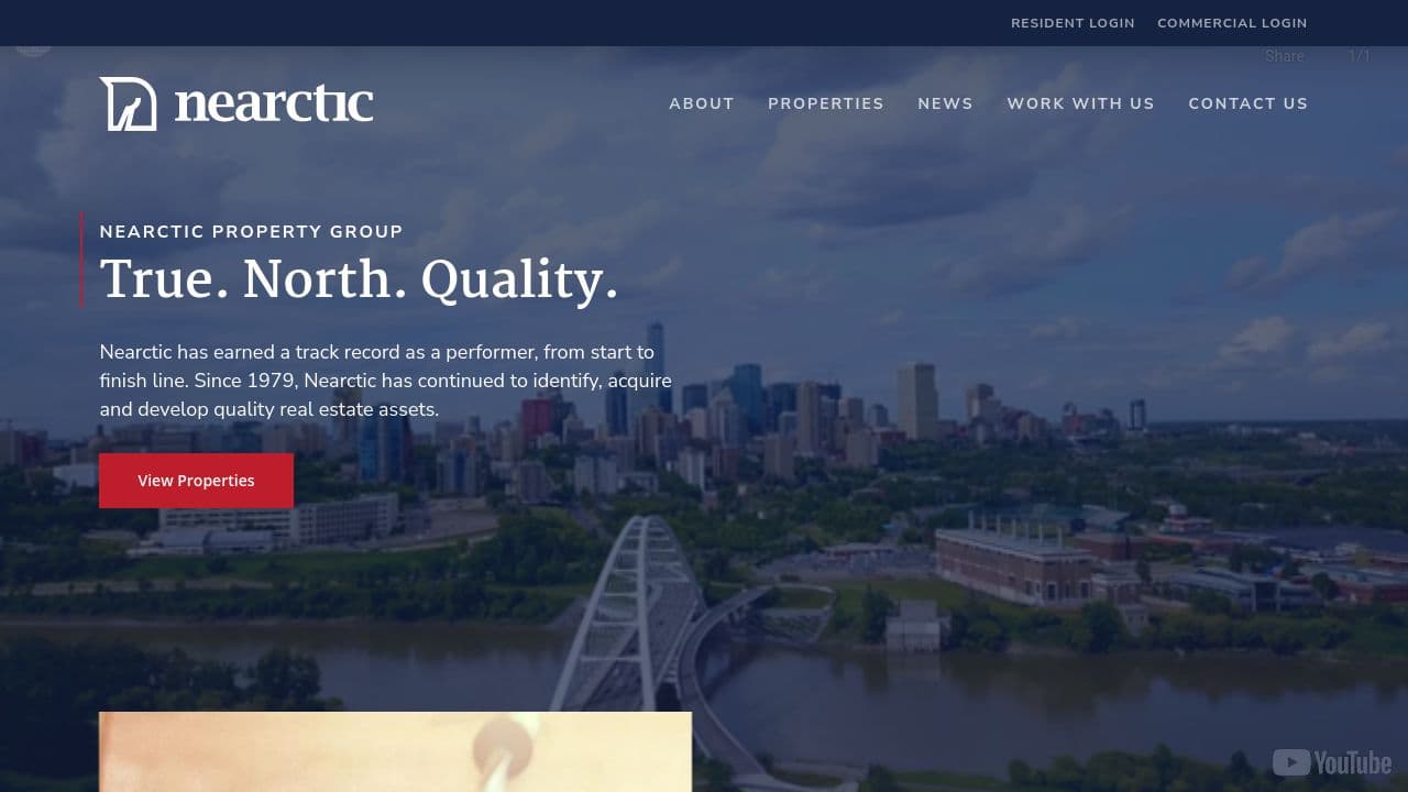Nearctic Property Group website screenshot