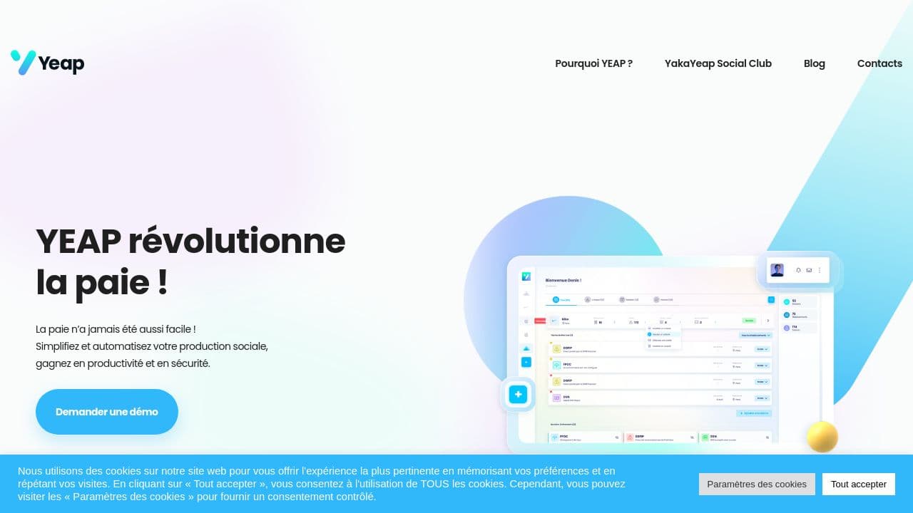 YEAP website screenshot