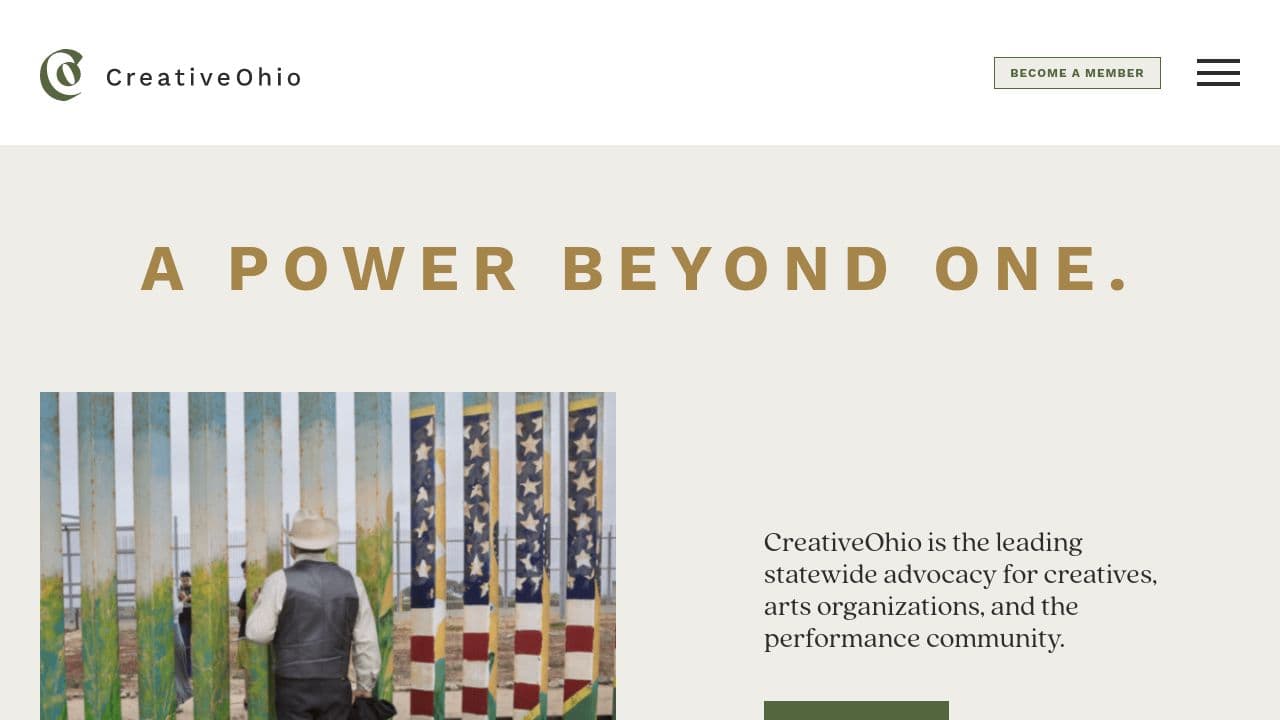 CreativeOhio website screenshot