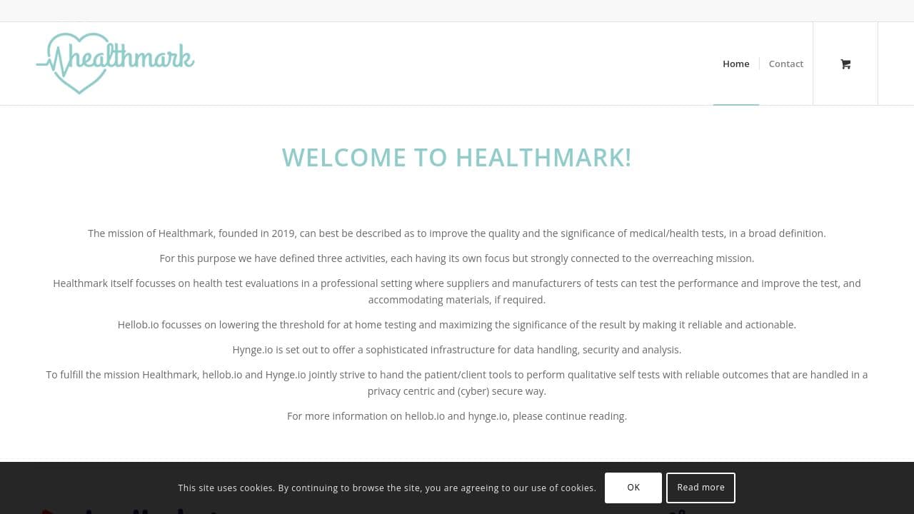 Healthmark website screenshot