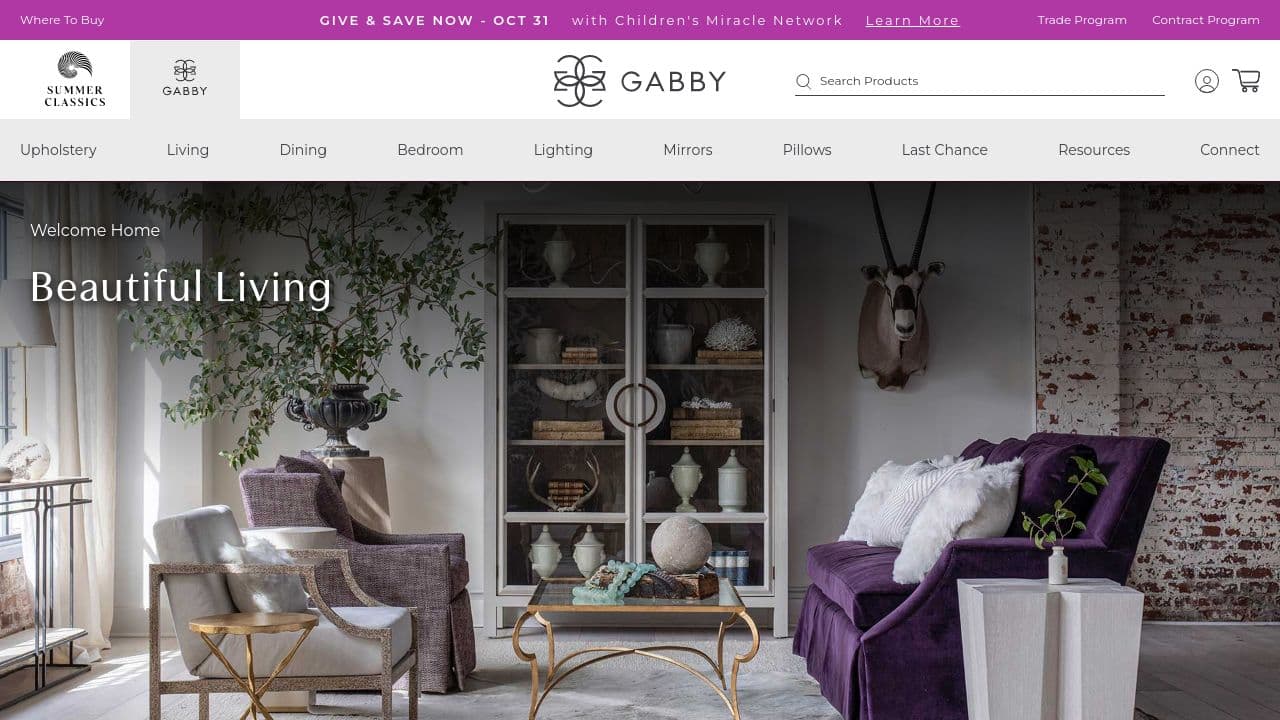 Gabby website screenshot