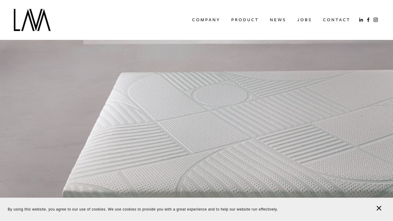 Lava Textiles website screenshot