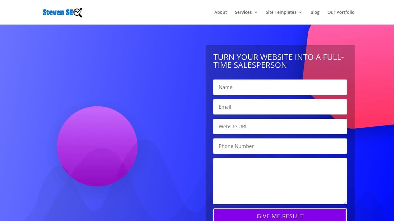 HarrisMediaGains  website screenshot