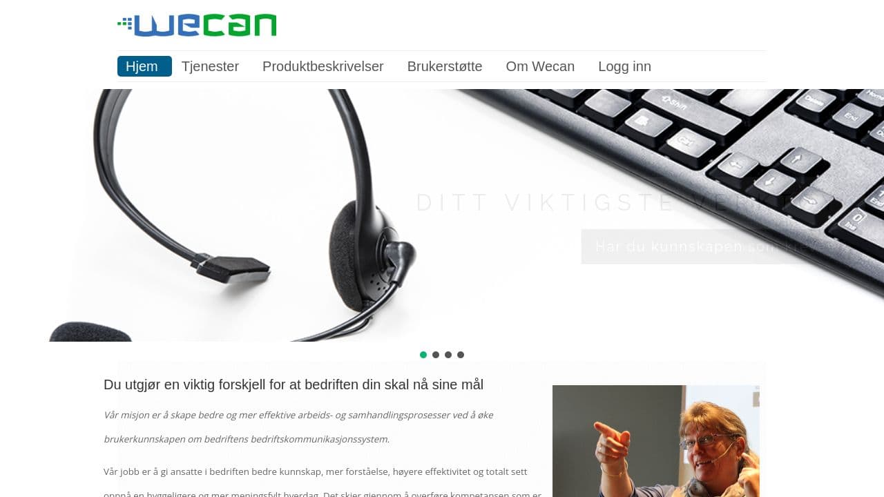 Wecan website screenshot