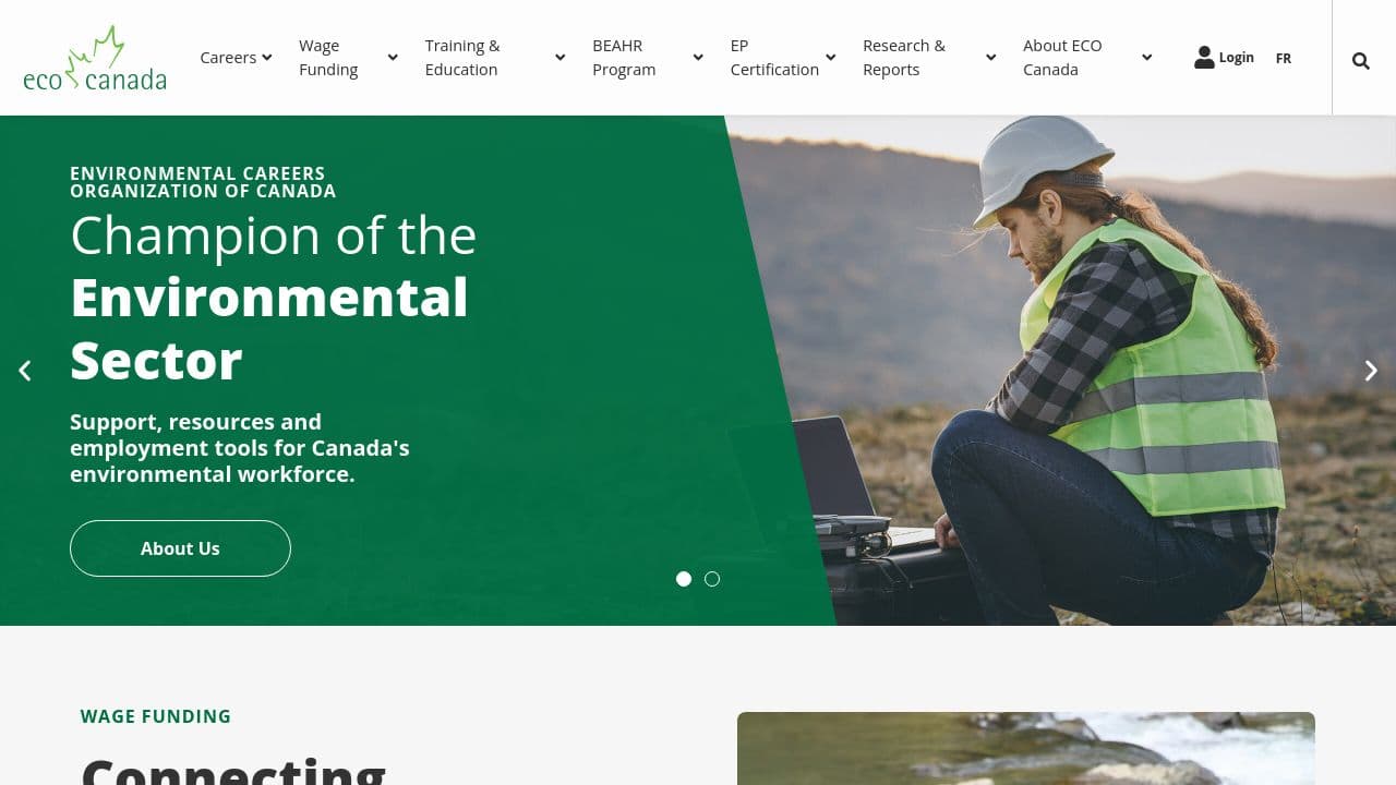ECO Canada website screenshot