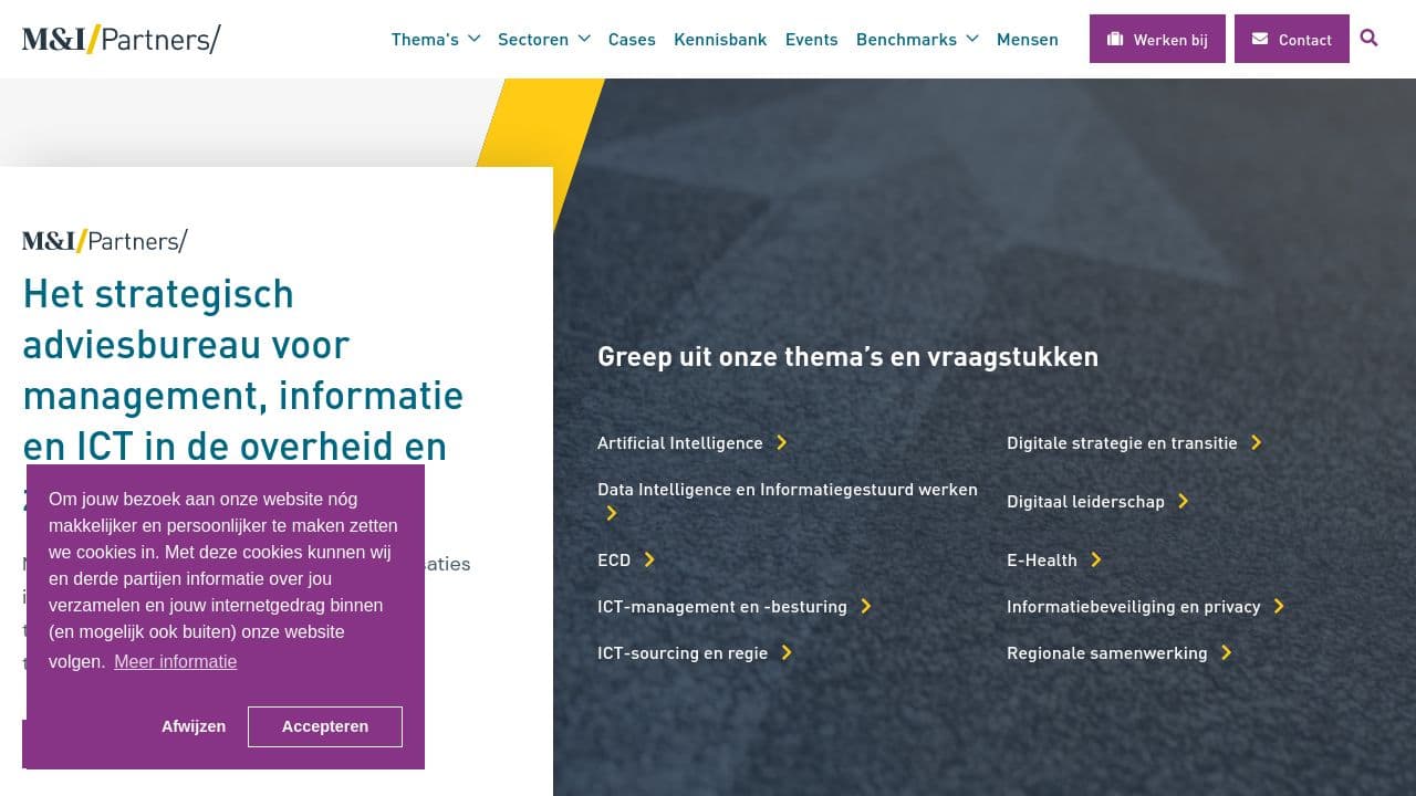 M&I/Partners website screenshot