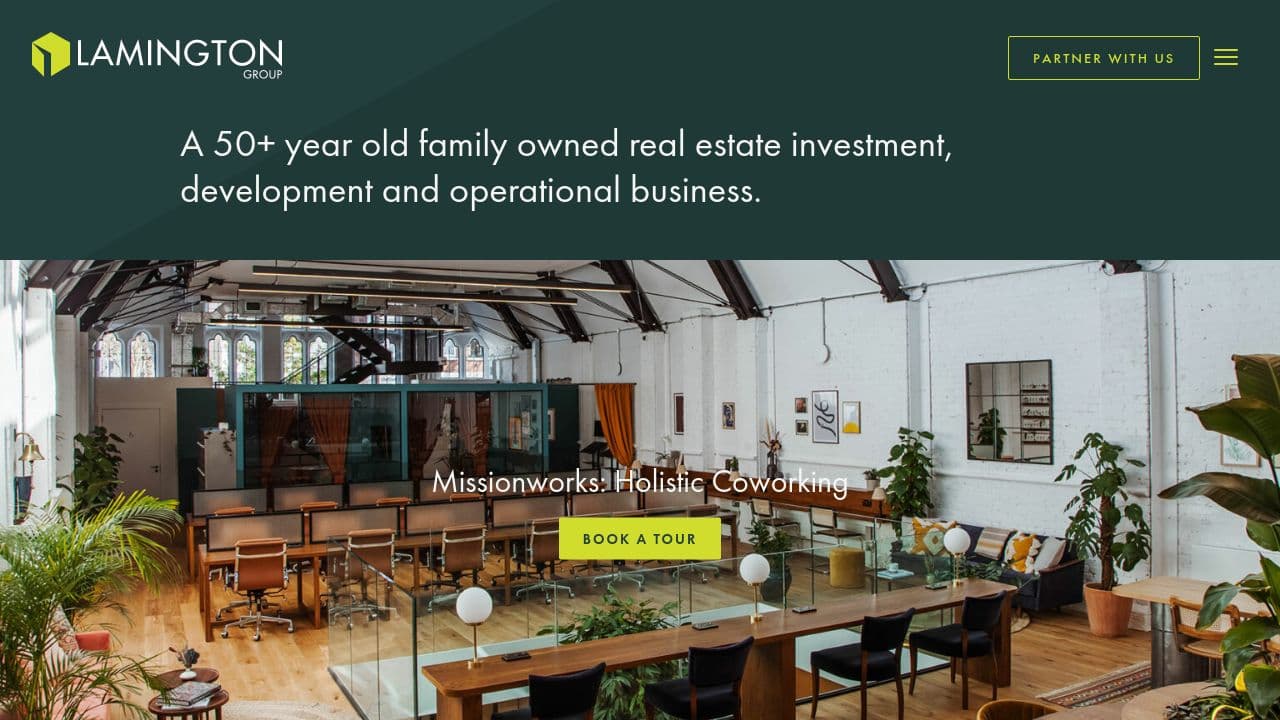 Lamington Group | B Corp™ website screenshot