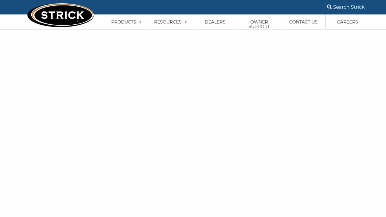 Strick Trailers website screenshot