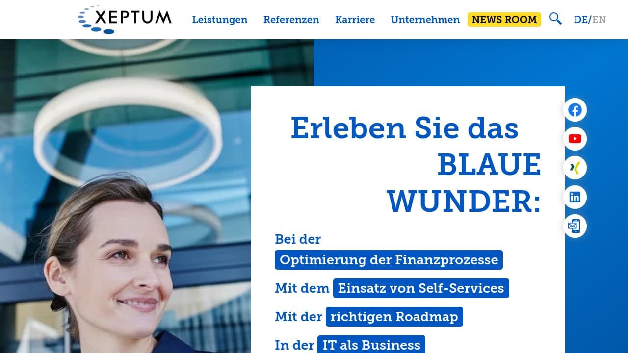 XEPTUM Group website screenshot
