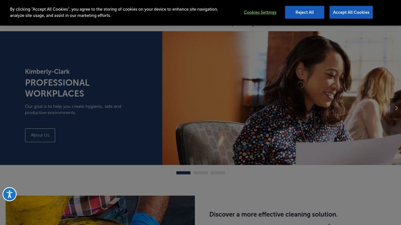 Kimberly-Clark Professional website screenshot