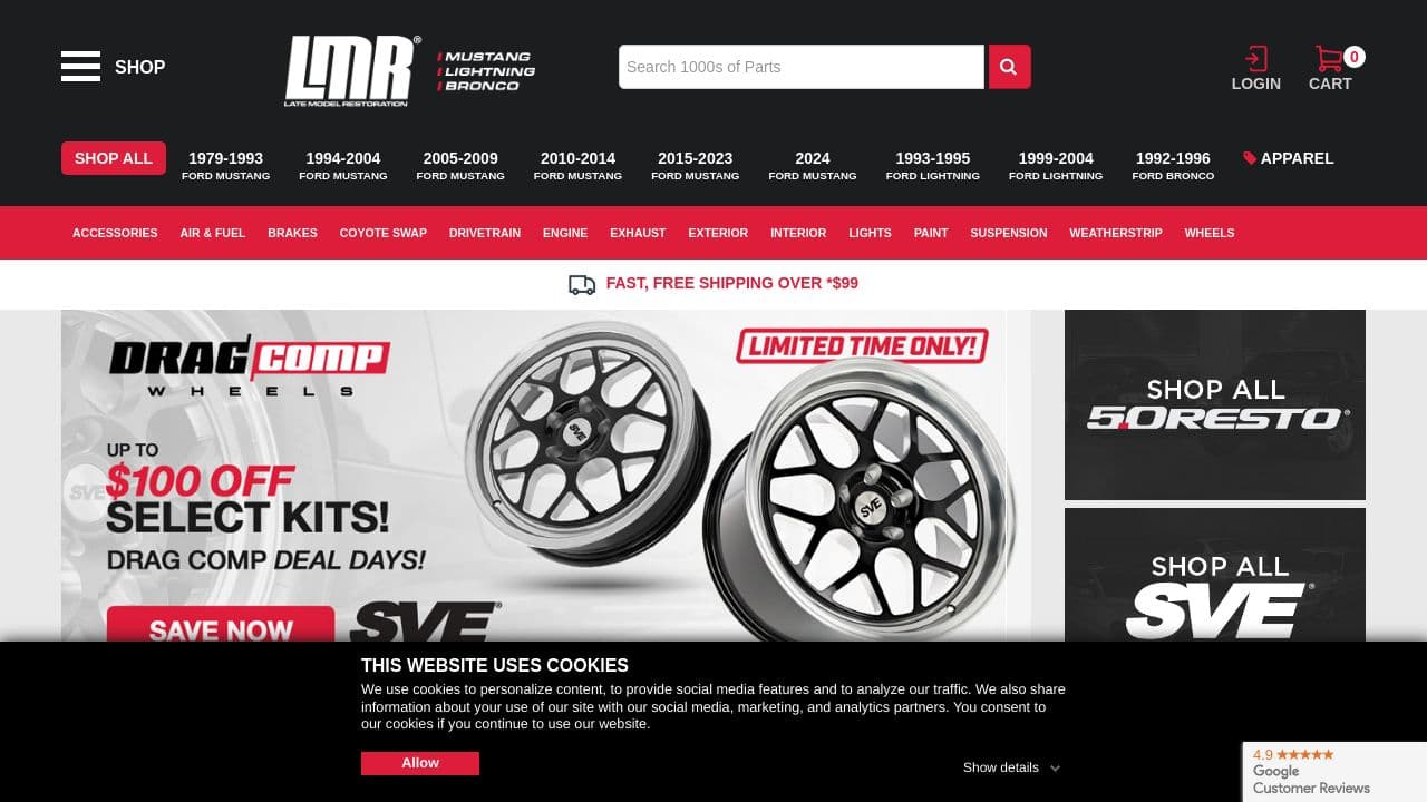 Late Model Restoration website screenshot