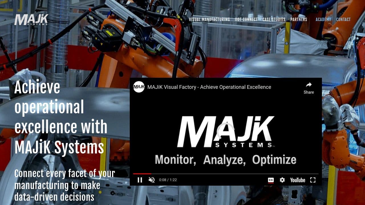 MAJiK Systems website screenshot