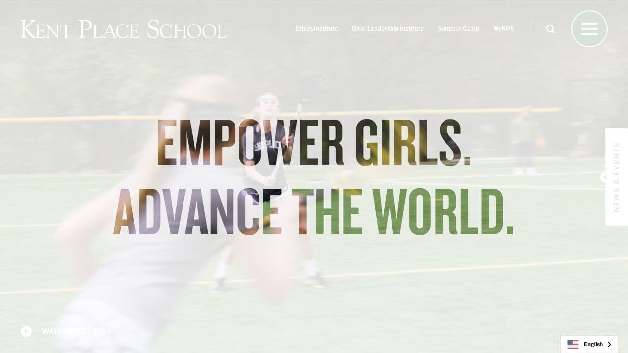 kent place school website screenshot