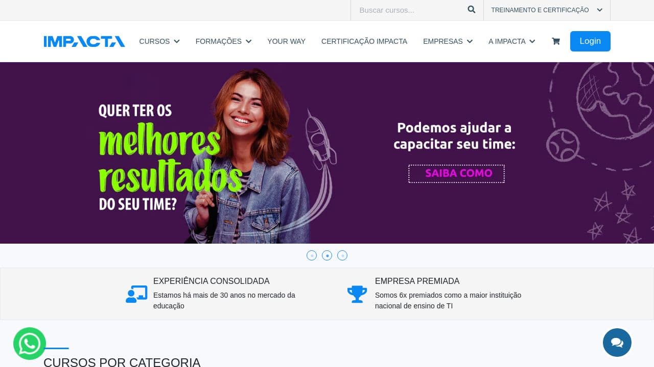 Impacta Tecnologia website screenshot