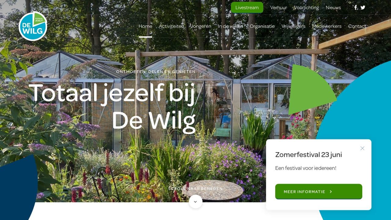 De Wilg Utrecht website screenshot