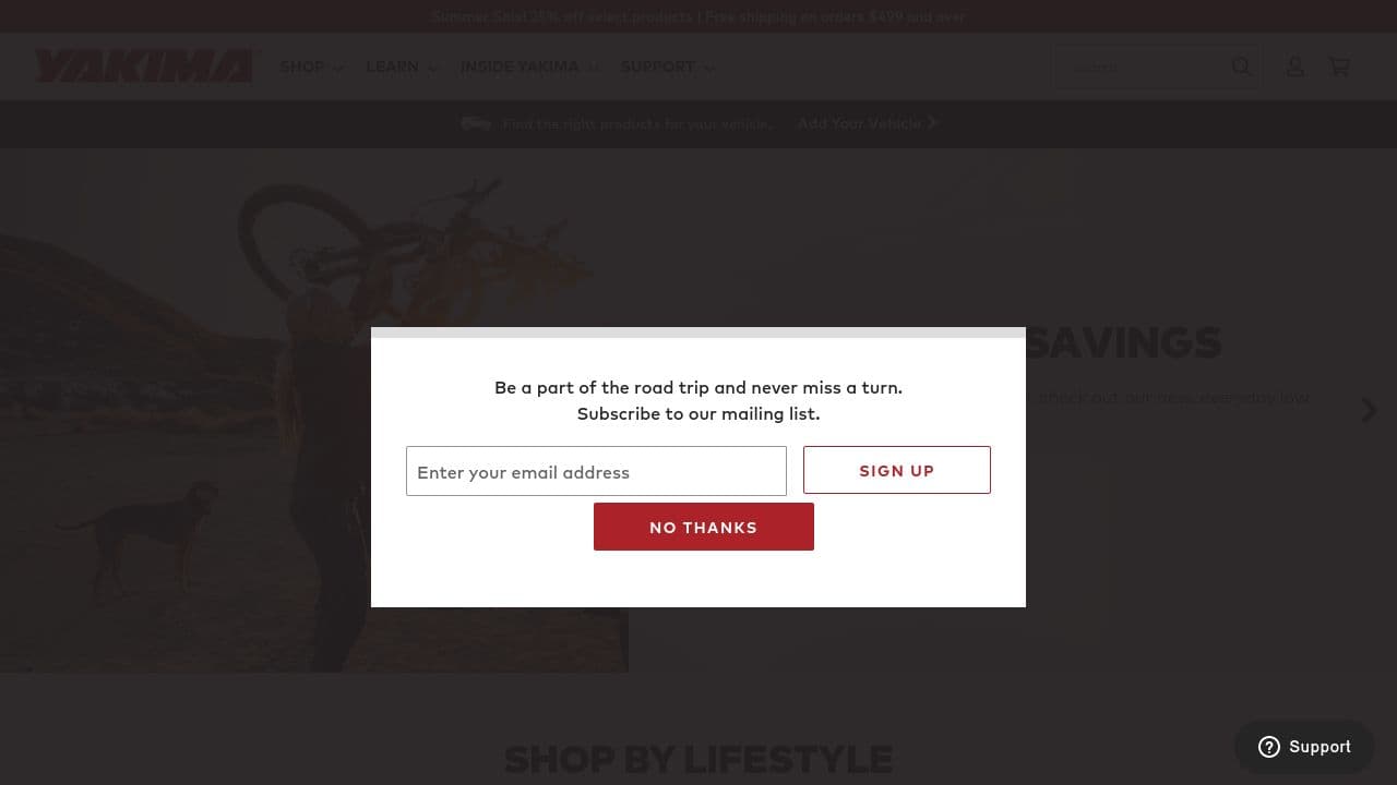 Yakima Products website screenshot