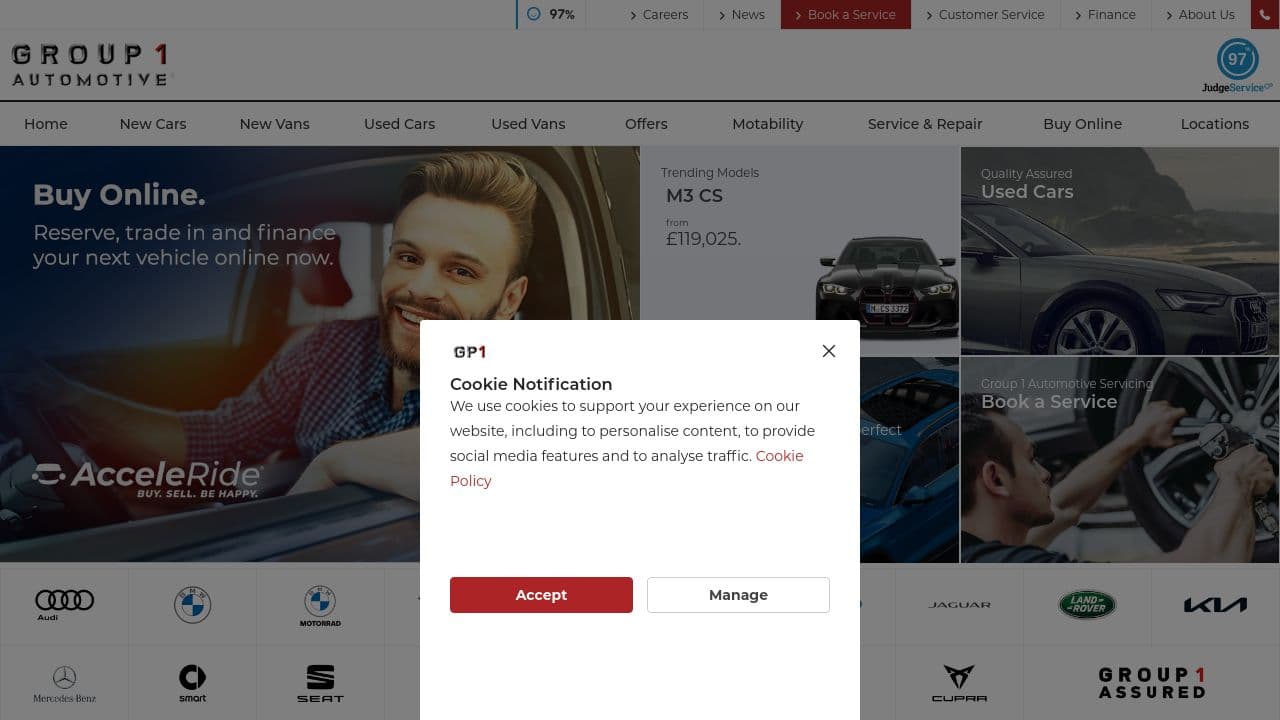 Spire Automotive website screenshot