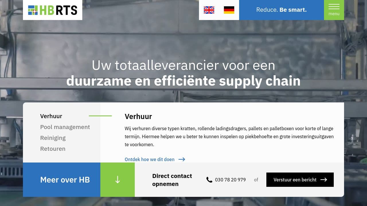 HB RTS website screenshot