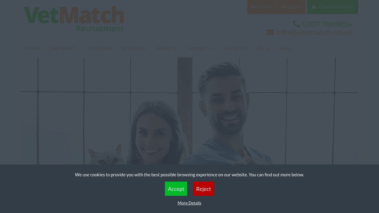 VetMatch  website screenshot