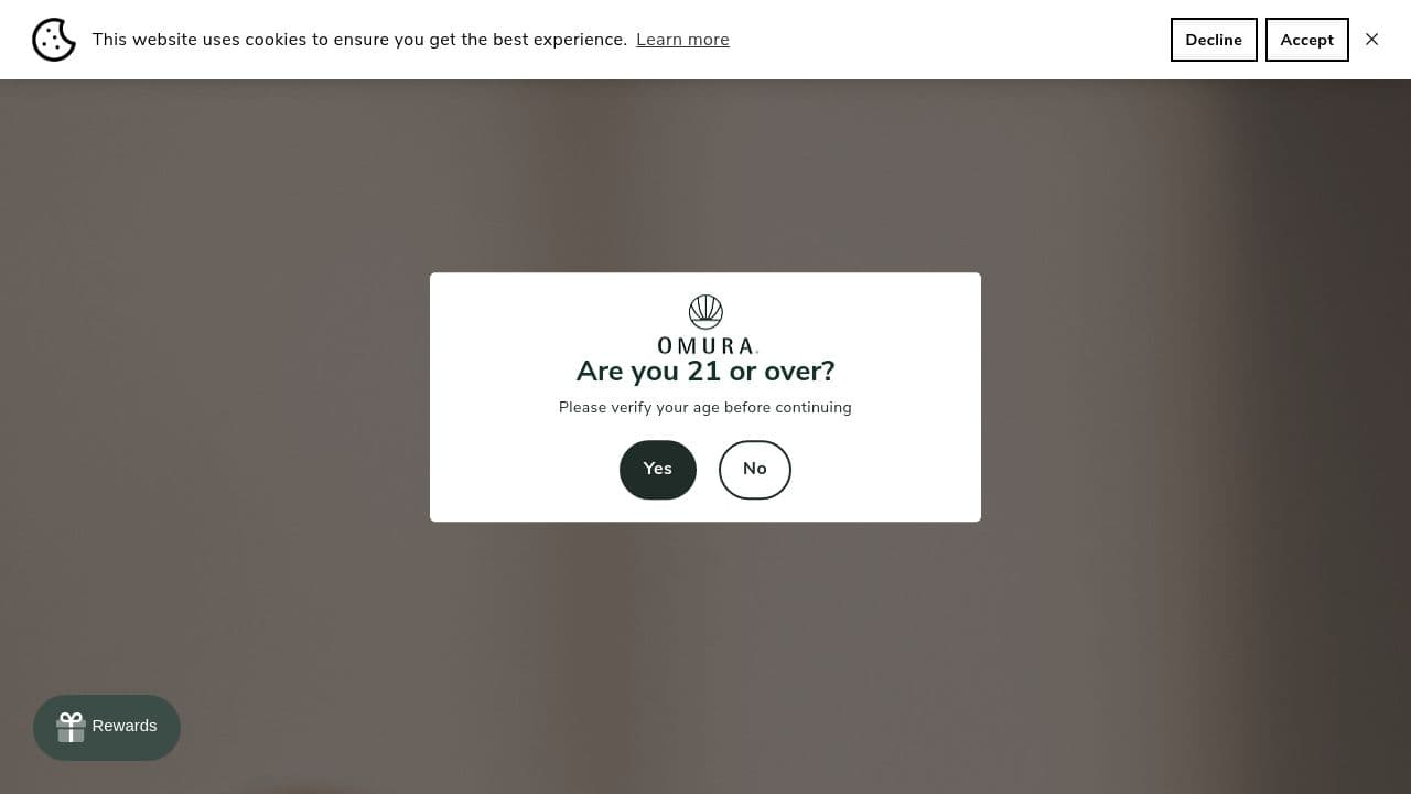 Omura  website screenshot