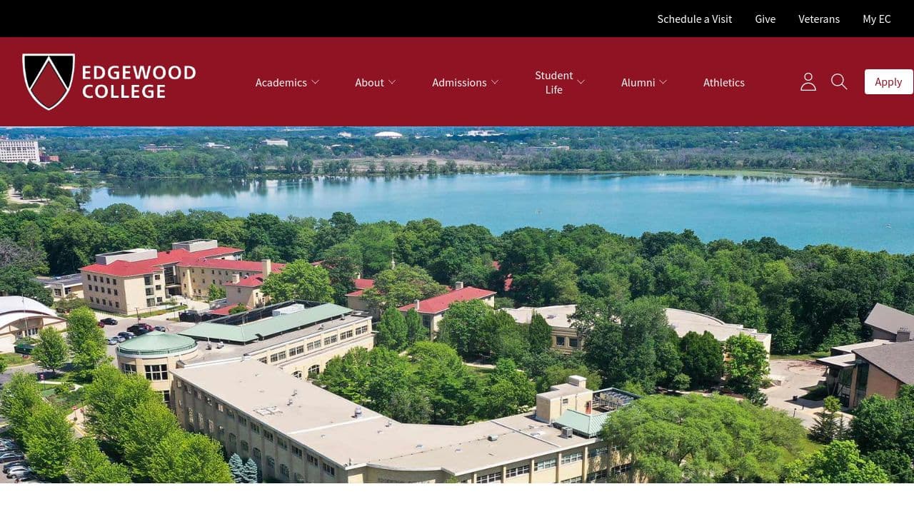 edgewood college website screenshot