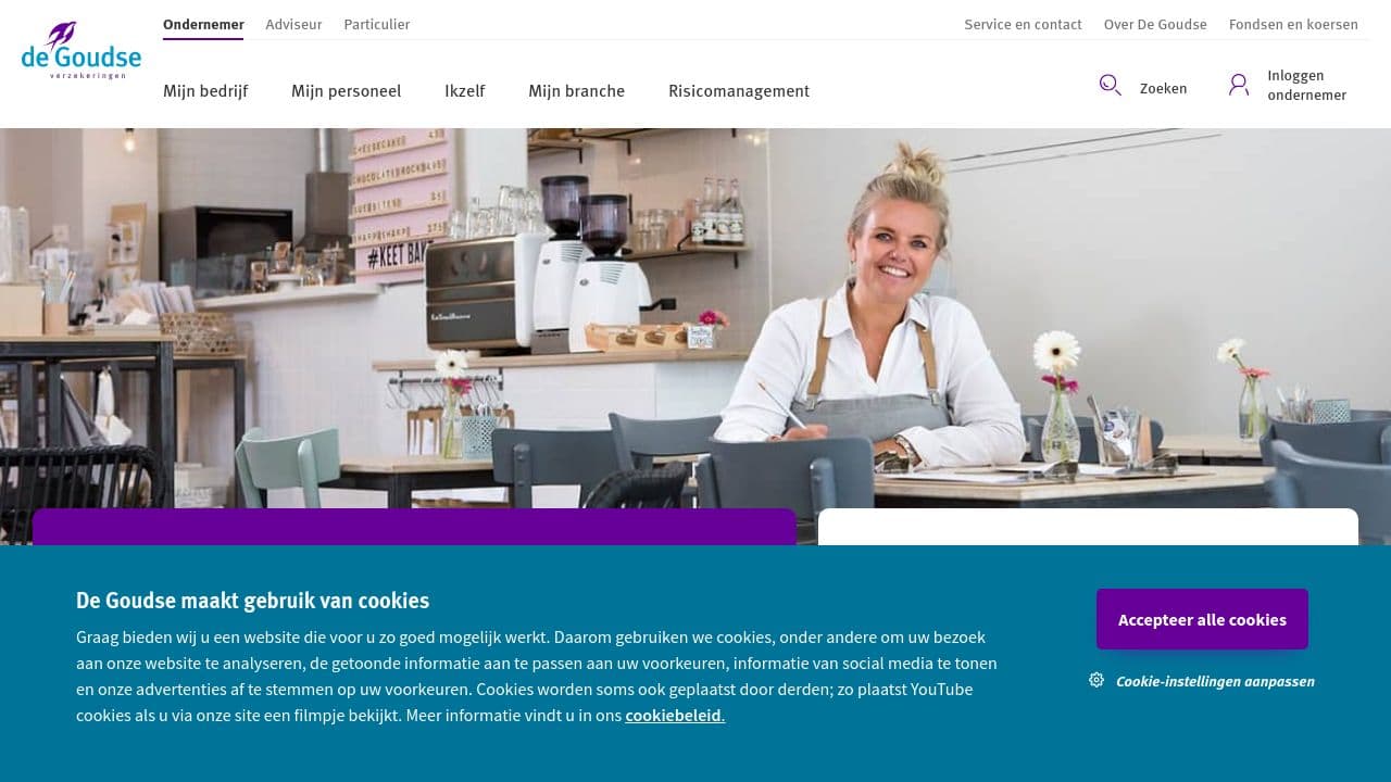 De Goudse website screenshot