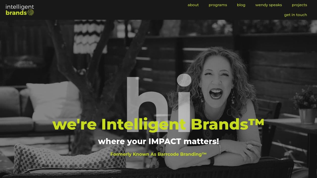 Intelligent Brands website screenshot