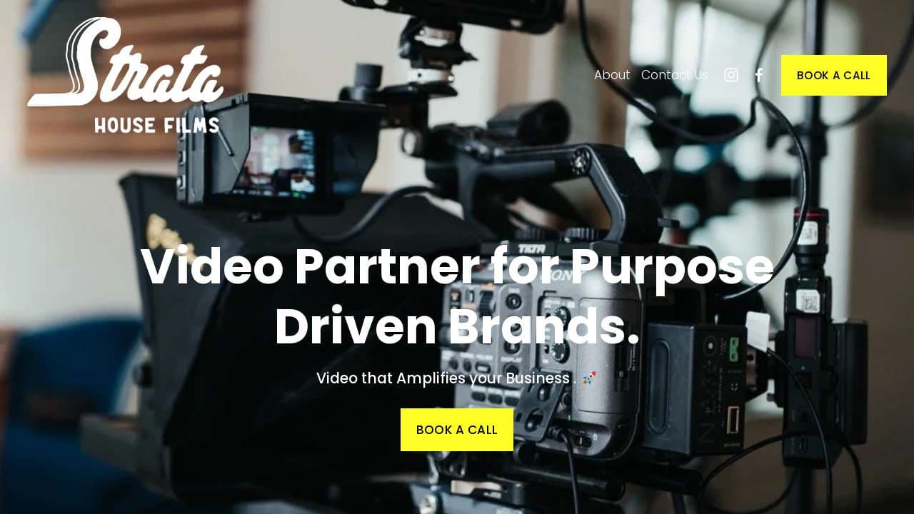 Strata House Films website screenshot