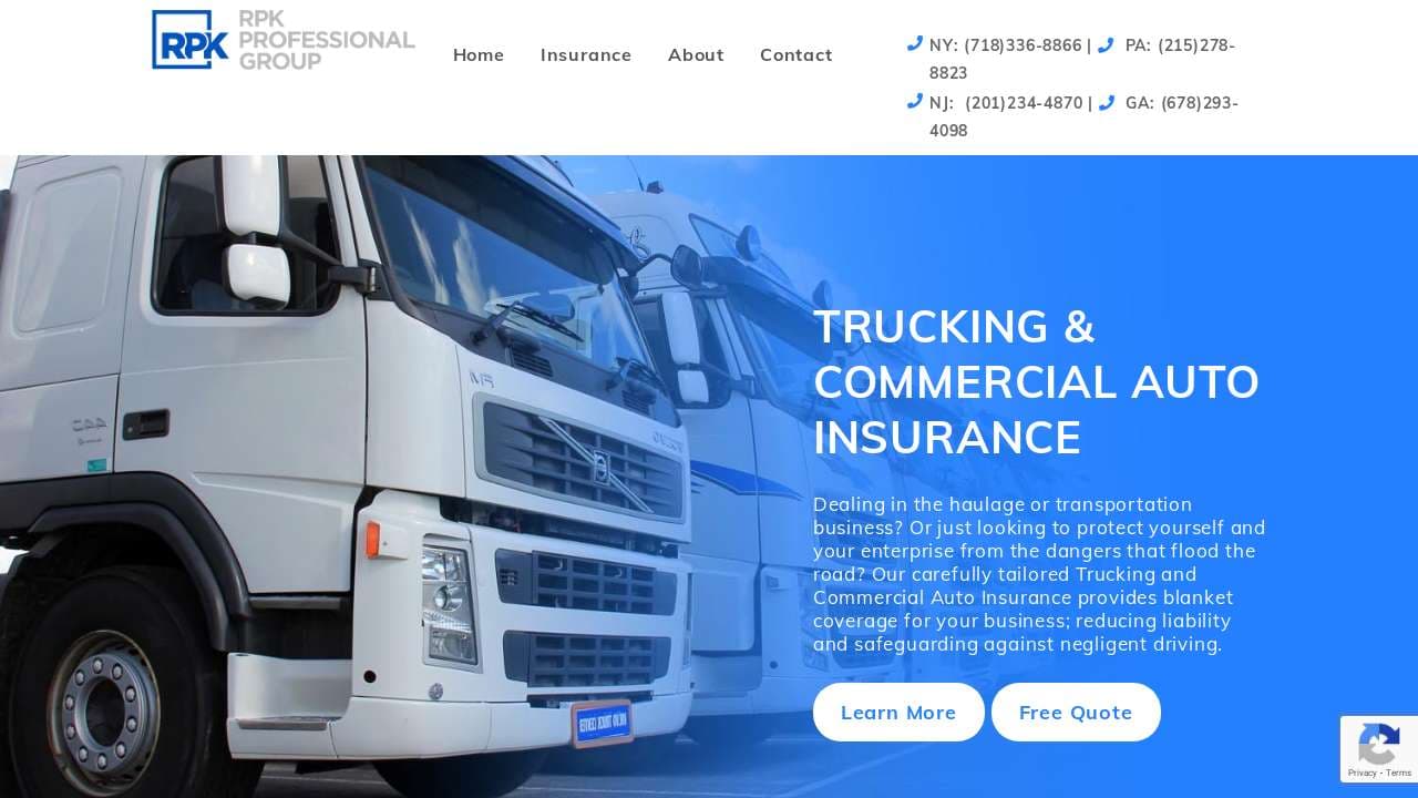 RPK Professional Group LLC website screenshot