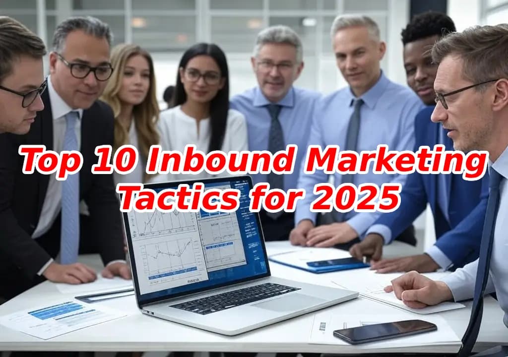 Thumbnail image for article titled 'Top 10 Inbound Marketing Tactics for 2025' showing icons for AI, personalization, and community building.