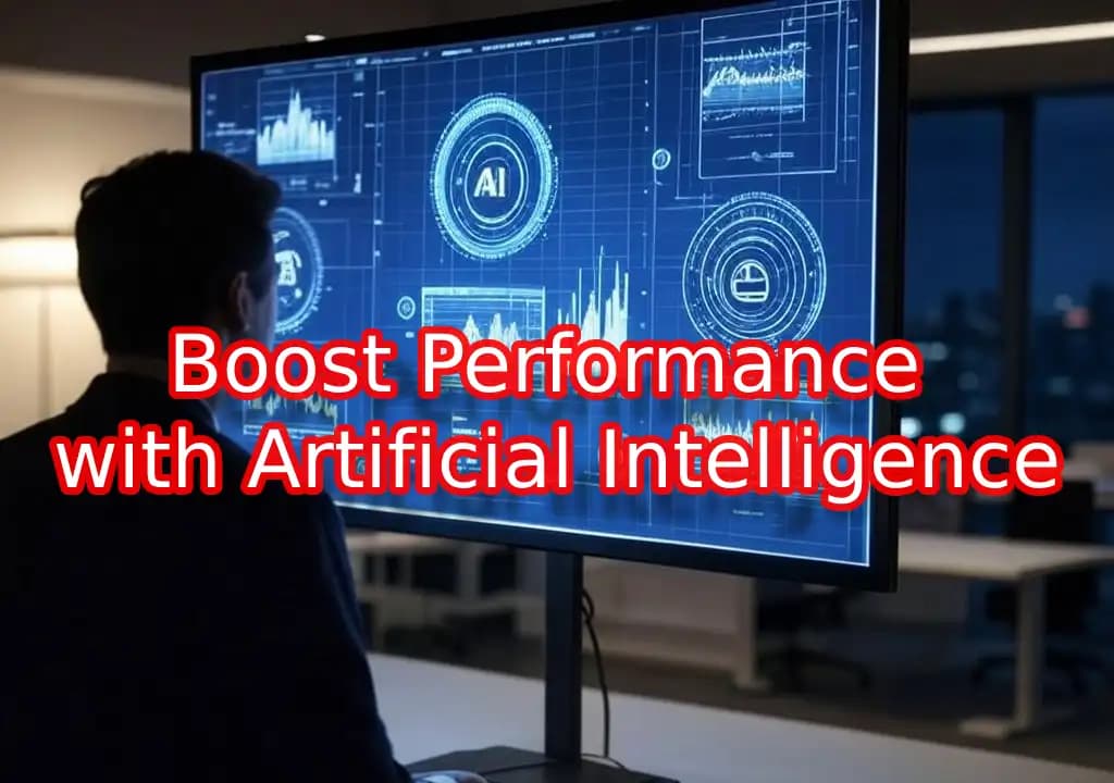 Futuristic display with graphs and AI icons for sales forecasting thumbnail.