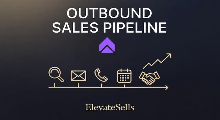 outbound sales pipeline with elevatesells logo